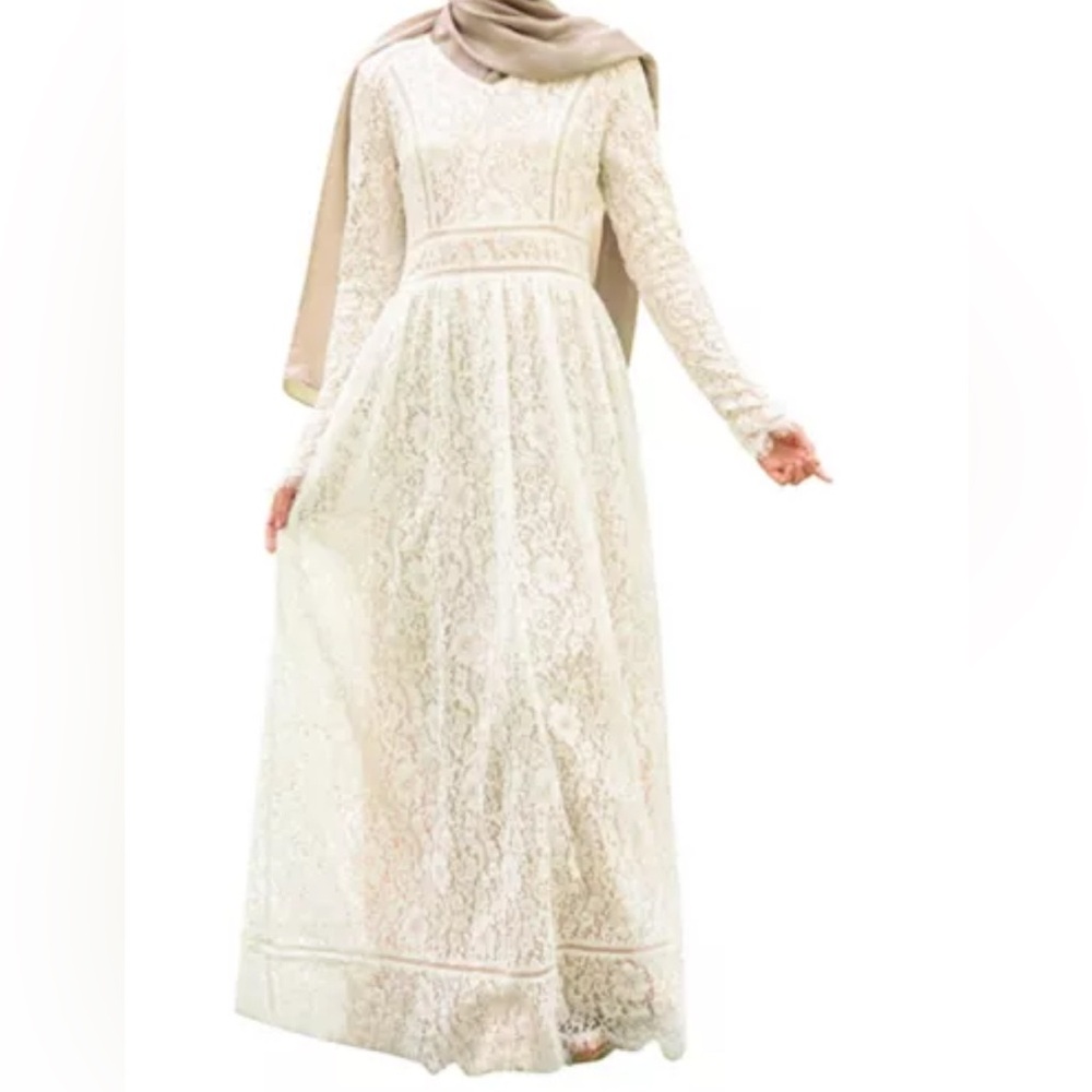 Urban Modesty Women's Zahraa Lace Maxi Dress